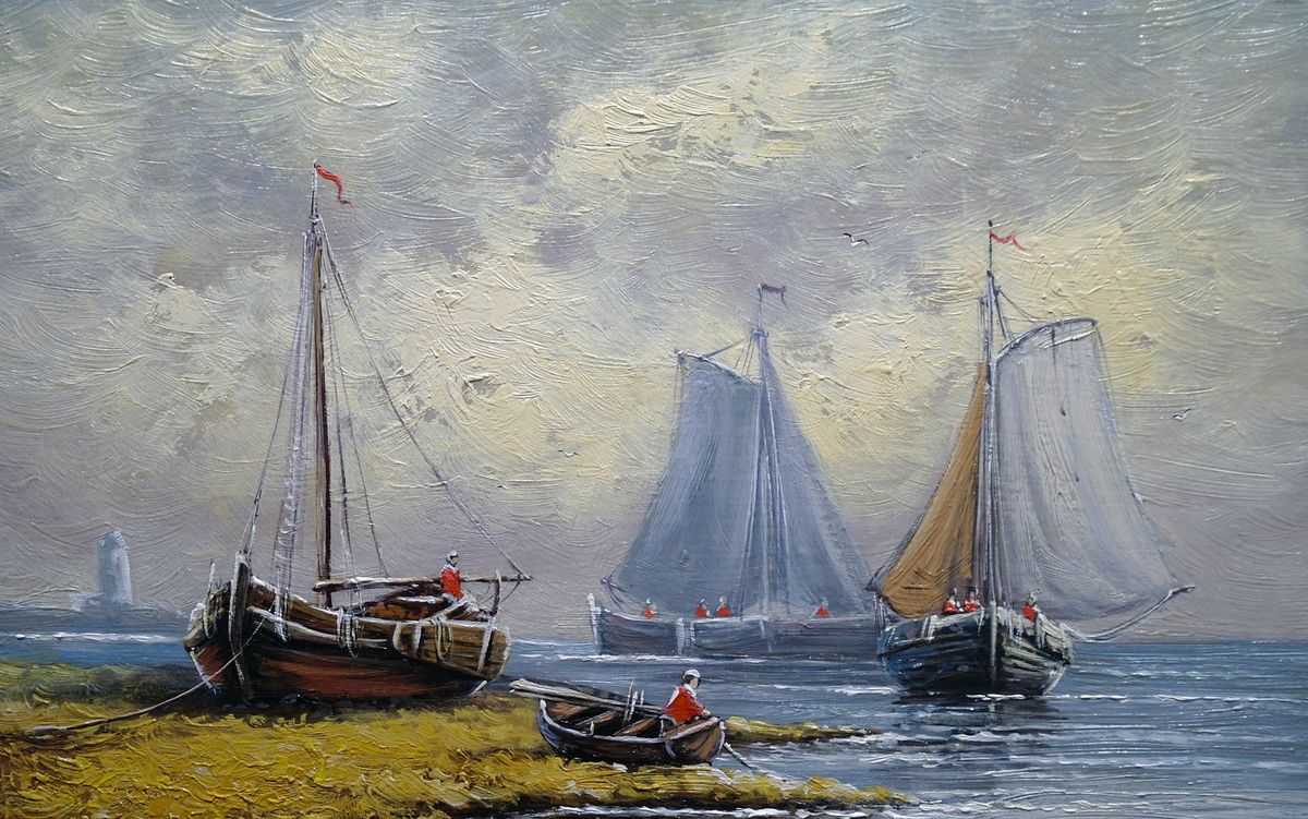 Лодки в море 002