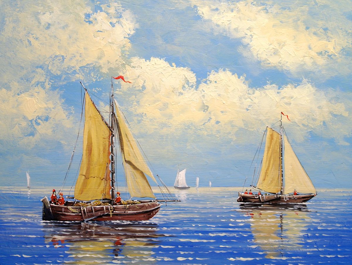 Лодки в море 006
