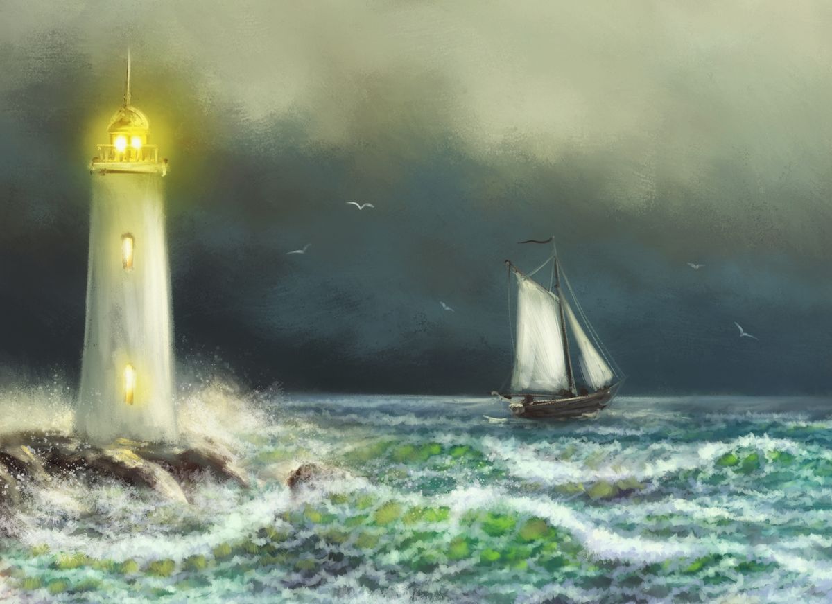 Лодки в море 008