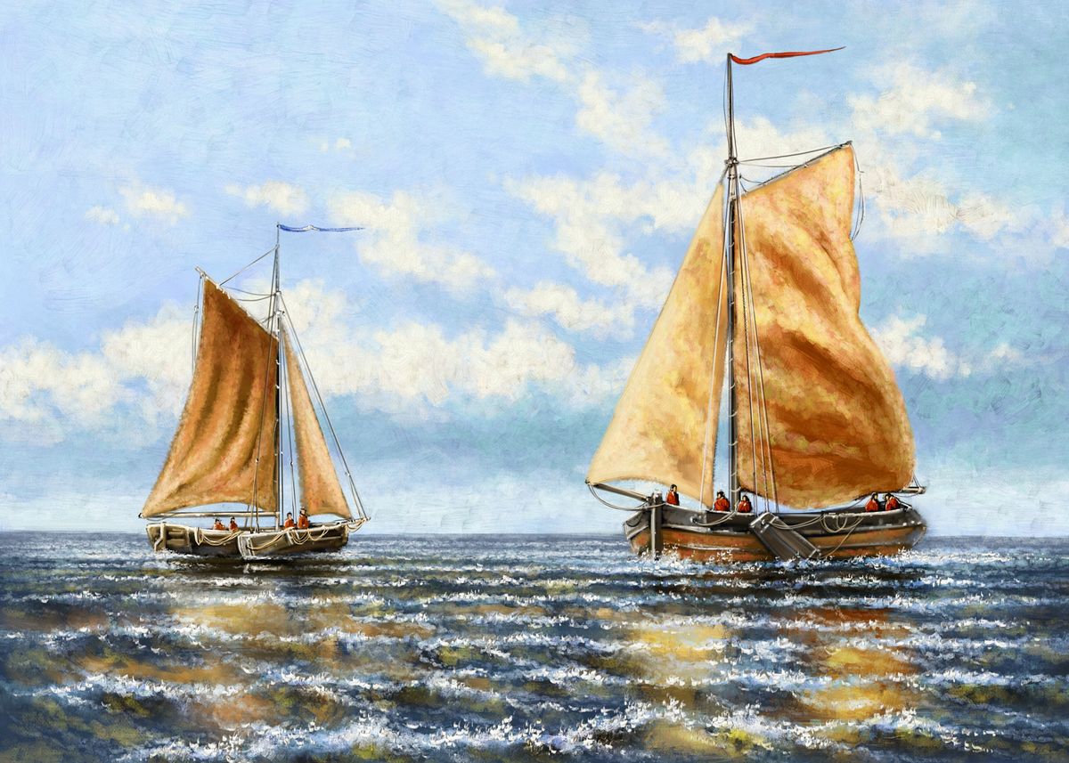 Лодки в море 009