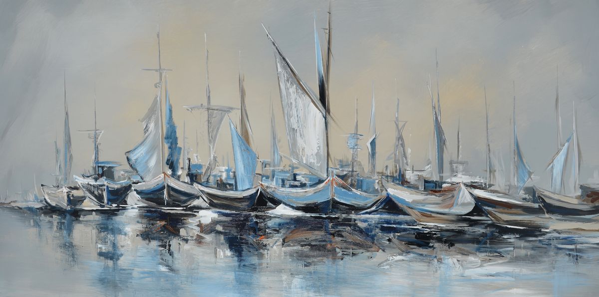 Лодки в море 028